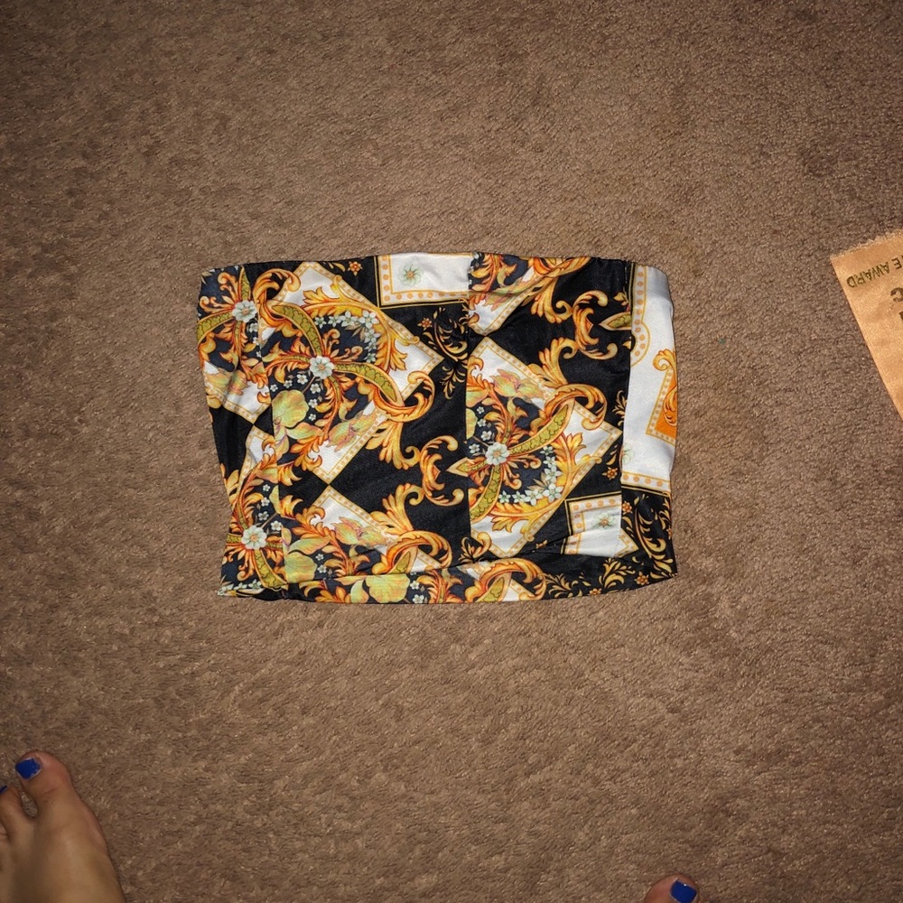 MULTI COLORED CROP TOP